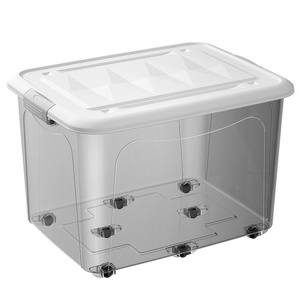 Transparente Extra-Große Tragbare Staubdichte Feuchtigkeitsbeständige Kunststoff-Aufbewahrungsbox Haushaltsorganisation Kleidung Wohnzimmer <span class=keywords><strong>Lener</strong></span> B3610 - Product Image 1