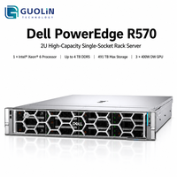 Serveur en rack Dell PowerEdge R570 2U, serveur de stockage flexible pour la sauvegarde de données locales et les solutions d'archives à long terme