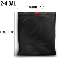 Sacs poubelles jetables en PE noir imprimés en héliogravure, avec cordon de serrage, non parfumés, de 8-10/2-4 gallons, pour produits ménagers