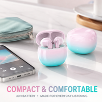 Audífonos TWS Gradient Semi-in-ear, Sonido HiFi sin Pérdidas, Batería de 5-10 Horas, Compactos, Cómodos para Jugar, Baja Latencia, ANC 5.4