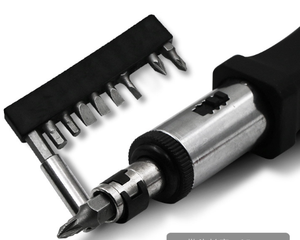 Juego de Destornilladores Universales <span class=keywords><strong>con</strong></span> Eje <span class=keywords><strong>Flexible</strong></span>, Porta Puntas, Varilla de Extensión, Magnetizador, Trinquete, Combinación de Destornilladores, Plástico, Manualidades - Product Image 6