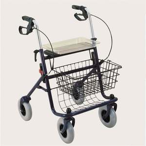 Andador de Acero para Personas Mayores y Discapacitadas, Carrito de Compras con Bandeja y Cesta, Categoría de Producto: Andador y Rollator - Product Image 4
