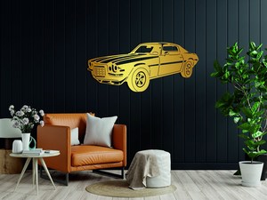 <span class=keywords><strong>Art</strong></span> mural de voiture en métal abstrait d'élégance inspiré de la vitesse-Cadeau de décoration de maison et de garage parfait pour les amateurs d'automobiles - Product Image 3
