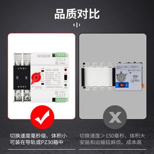 Shanghai Gcdqcn Automatic Transfer <b>Switch</b> Gcq4 125a 2p Single Phase Pc Grade For Household Use - Product Image 4
