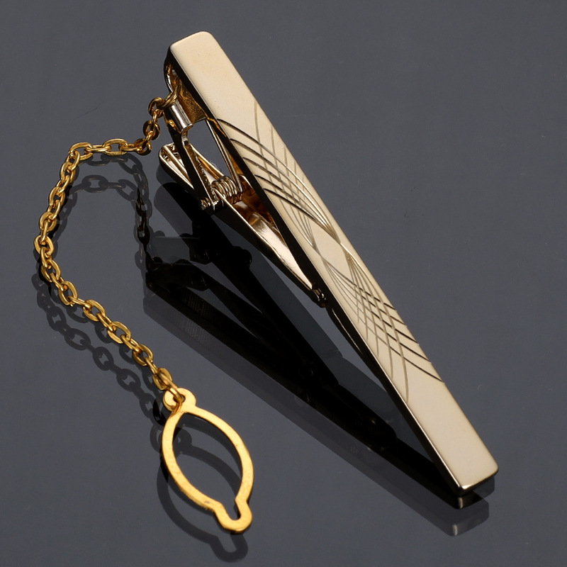 Golden Tie Clip - Elegant Accessory for Wedding Ceremonies Golden Tie Clip - Elegant Accessory for Wedding Ceremonies
