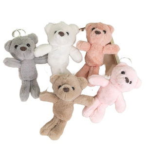 Porte-clés en peluche lapin doux et moelleux de la marque KM, porte-clés portable, <span class=keywords><strong>mini</strong></span> animal en peluche pour la Saint-Valentin - Product Image 1