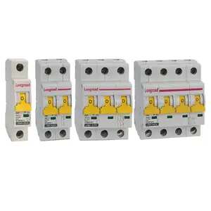 Electrical DC disjoncteur 1 2 3 4 P 1A 2A 3A 4A 6A 10A 16A 20A 25A 32A 40A 50A 63A 6KA MCB ac dc mini miniature circuit breakers