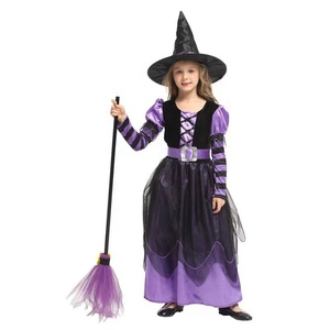 Performance per bambini gioco di ruolo della <span class=keywords><strong>strega</strong></span> nera gonna a bolle gialla viola <span class=keywords><strong>Costume</strong></span> di Halloween della <span class=keywords><strong>strega</strong></span> - Product Image 6