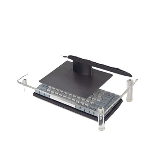 Rõ ràng <span class=keywords><strong>Acrylic</strong></span> mạnh mẽ và tiết kiệm không gian máy tính máy tính xách tay màn hình Riser đứng cho nhà văn phòng bàn phổ đứng với Non-Slip Pad - Product Image 2