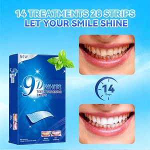 Bandes blanchissantes pour les dents - Kit de blanchiment dentaire 9D à effet professionnel, bandes blanchissantes pour dents sensibles et respectueuses de l'émail - Product Image 6