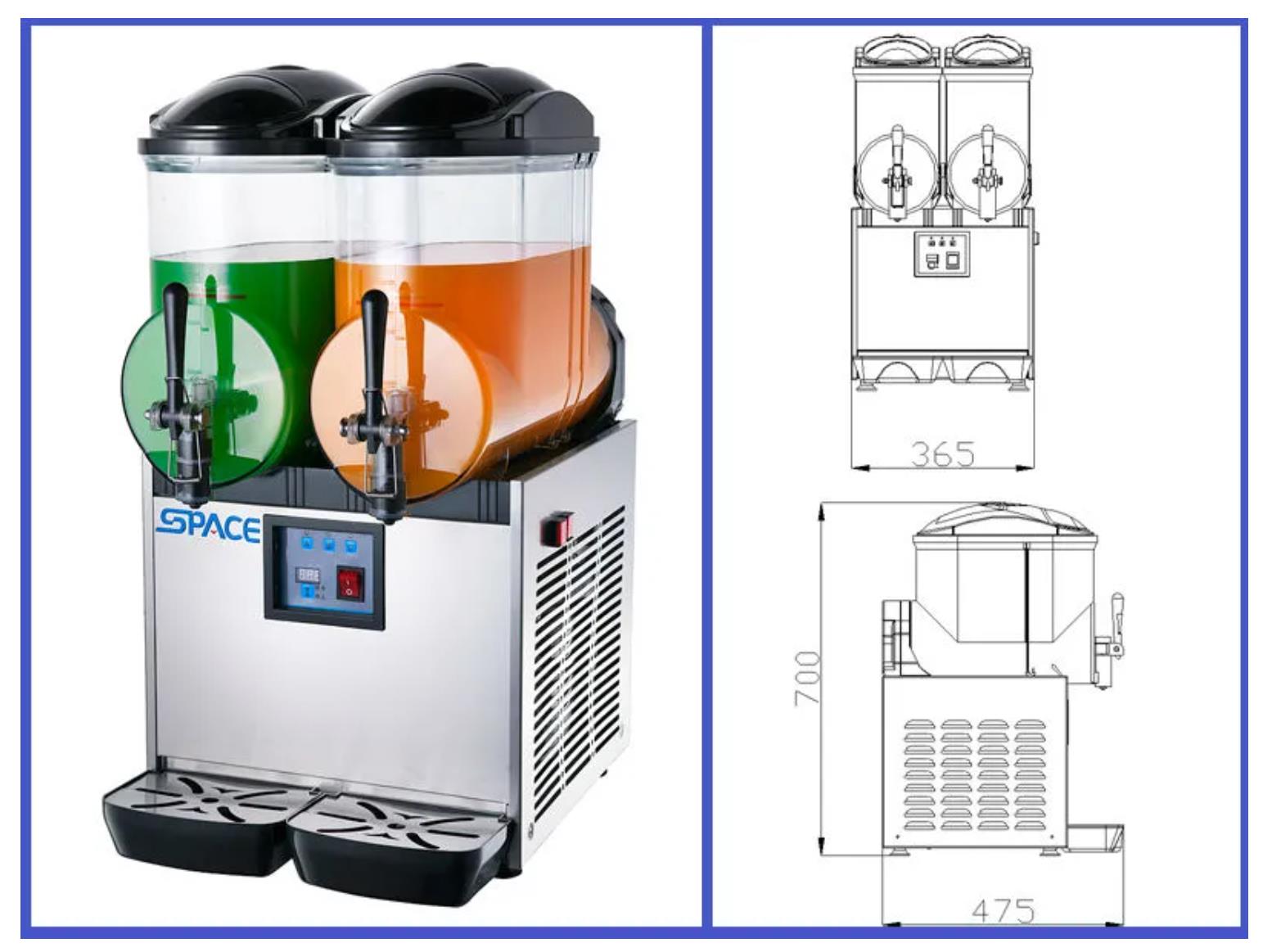 スラッシュ冷凍ドリンクメーカー Amazon.co.jp: 5L 業務用アイススラッシュマシン、300W