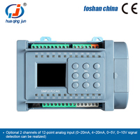 Huaqingjun 8DI 8DO Salida de transistor PLC 2 Entradas analógicas Salidas 0-10V WIFI Phone App PLC para máquina de llenado