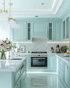 Gabinete Personalizado Verde Menta de Lujo Vermont Premium Colección 2026 con Tamaño Personalizado para Cocina de Penthouse Urbana - Product Image 2