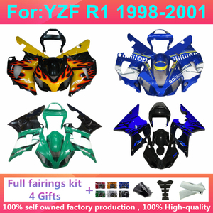 Nuevo Kit Completo de Carenado para Motocicleta ABS, Compatible con YZF1000 YZF-R1 R1 1998-2001, Carenados de Carrocería, Kits de Carrocería de Plástico YZF-R1 1998 - Product Image 3