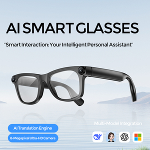 Lunettes intelligentes GL12 AI avec caméra pour caméra <span class=keywords><strong>Sony</strong></span>, caméra HD 8MP, lunettes d'enregistrement vidéo, lunettes de traduction en temps réel - Product Image 2