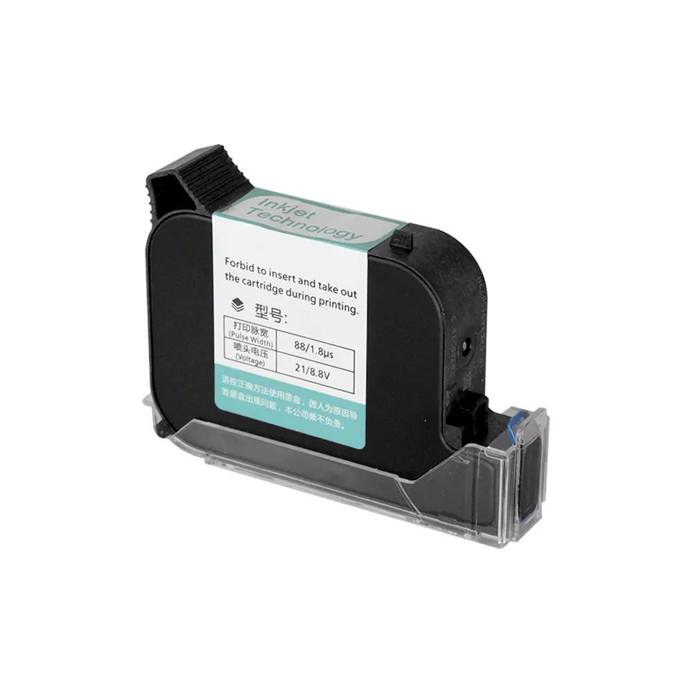 Original imported fast dry solvent black JS10 JS12 2580 ink cartridge for handheld inkjet printer for plastic