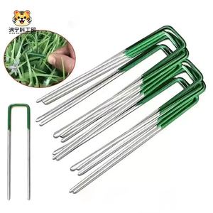 <span class=keywords><strong>Grapas</strong></span> Galvanizadas en Forma de U para Césped <span class=keywords><strong>Artificial</strong></span>, para Jardinería y Paisajismo - Product Image 1