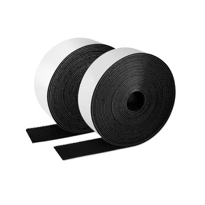 Bande adhésive rectangulaire double face 100 % nylon avec crochets et boucles pour fixation murale, idéale pour la maison et le bureau - Product Image 1