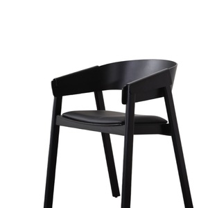 Fauteuil de salle à manger en bois massif de style moderne et luxueux, dossier créatif, design simple, mobilier en bois pour cafés/boutiques de thé au lait - Product Image 5