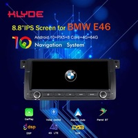 Araba stereo için E46 çoklu dokunmatik kapasitif ekran desteği DAB alıcısı + mirrorlink araba entertaimment multimedya oynatıcı M3