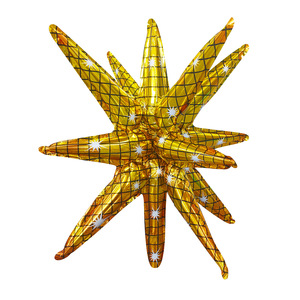 Ballons étoiles dorés géants 4D de 22 pouces, ballons en aluminium pour décorations de fête, toile de fond, ornement de Noël - Product Image 6