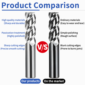 Voket End Mills 1-6 sáo HRC55-70 cacbua vonfram xi măng cacbua cuối nhà máy công cụ cắt <span class=keywords><strong>CNC</strong></span> Bộ định tuyến tùy chỉnh bit - Product Image 6