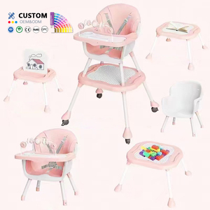 <span class=keywords><strong>Chaise</strong></span> Haute Bébé en Plastique Réglable en Gros <span class=keywords><strong>pour</strong></span> Usage Cuisine et Salle à Manger (0-12 Mois) - Product Image 3