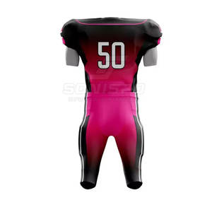 2024 meilleur prix ensemble d'uniformes de Football américain vêtements de sport de haute qualité XL taille chemises pantalons respirant Sublimation Technique chaude - Product Image 2