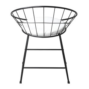 Miễn Phí Mẫu Vàng Hiện Đại Lưới Ngoài Trời Vòng Dkr Kim Loại Lá Thép Bê Tông <span class=keywords><strong>Stackable</strong></span> Lucy Chủ Tịch Ăn <span class=keywords><strong>Side</strong></span> Black Wire <span class=keywords><strong>Chair</strong></span> - Product Image 6