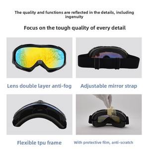 Liquidation Double couche Anti-buée <span class=keywords><strong>Ski</strong></span> lunettes à la mode OTG étanche à la neige lunettes aveugles pour hommes femmes jeunesse modèle lunettes anti-neige - Product Image 3