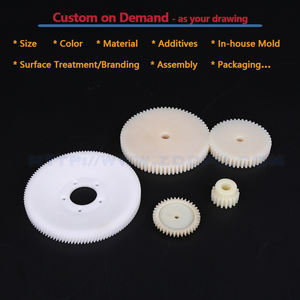 Engrenages en plastique personnalisés haute résistance / Engrenages droits en nylon pour outils et équipements électriques, fabriqués en usine OEM - Product Image 4