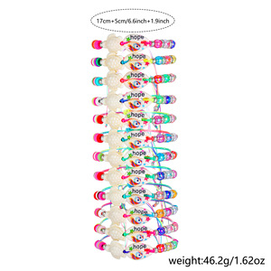 Fashion Jewelry Colorful <b>Beaded</b> <b>Bracelet</b> Set Acrylic Cartoon Seashell Starfish Unisex Wrap <b>Bracelets</b> Spring 2026 - Product Image 4