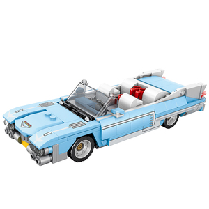 Reobrix 809 <span class=keywords><strong>Bleu</strong></span> clair <span class=keywords><strong>Eldorado</strong></span> Convertible Blocs de construction avec pneus simulés et queue agressive Vente en gros pour collectionneurs et acheteurs professionnels - Product Image 1