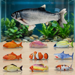 STELLAR PATH Luxury <b>Plush</b> Flopping Fish Interactive Catnip Kicker Toy for <b>Cats</b>-30CM - Product Image 3