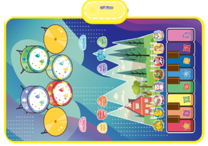 Tapis de musique pour l'éducation précoce des enfants de vente chaude transfrontalière tapis de jeu multifonctionnel danse Piano Pad <span class=keywords><strong>Jazz</strong></span> tambour musique couverture - Product Image 3