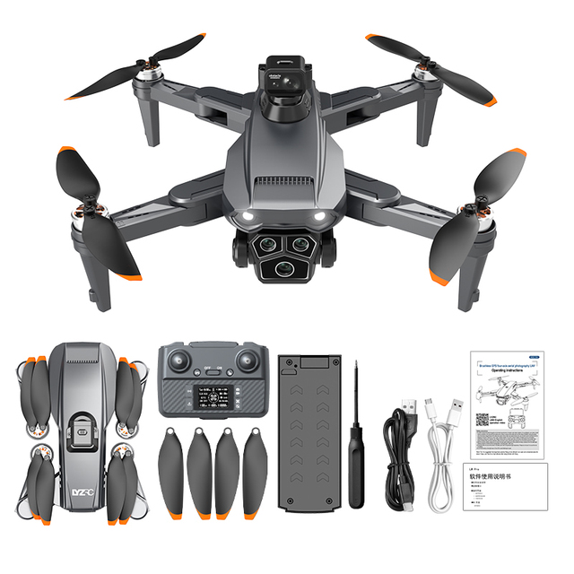 HOSHI LYZRC L103MAX GPS Drone HD 4K Triple Camera Aerial Shot EIS Smart Anti-Shake Brushless Foldable Wifi FPV RC Quadcopter