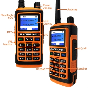 Pour talkie-walkie Baofeng UV-17 Pro pour enfants, haute puissance 8W, radio multibandes FM 76-520MHz M L - Product Image 4