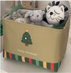 Zusammenklappbarer Umweltfreundlicher Rechteckiger Aufbewahrungskorb Gewebter Großer Organizer für Kleidung und Spielzeug Faltbarer Baumwollseil-Korb mit Ledergriffen - Product Image 2