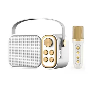 Karaoke Speaker Met Microfoon En Bluetooth Draagbare Speaker Met Microfoon Bass Hoge Kwaliteit Luid Mini Draadloze Bluetooth Speakers