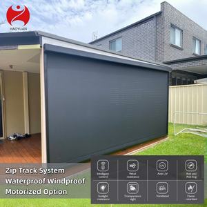 Stores enrouleurs électriques à glissière extérieure, imperméables, résistants au vent, écran rétractable pour patio, balcon, pergola - Product Image 2