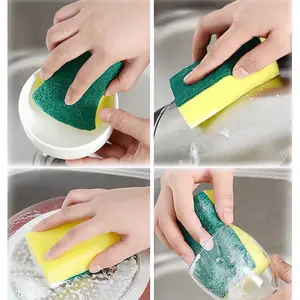 Çanak Pan Pot Scrubber ped yıkama mutfak bulaşık ovma sünger pedleri Scourer süngerleri olmayan çizik