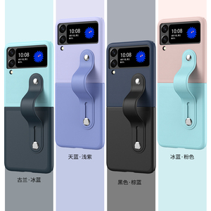 เคสกันกระแทกแบบสายรัดข้อมือสีมาการองใหม่ สำหรับ Samsung Galaxy <span class=keywords><strong>Z</strong></span> <span class=keywords><strong>Flip</strong></span> <span class=keywords><strong>3</strong></span> 5G <span class=keywords><strong>Z</strong></span> <span class=keywords><strong>Flip</strong></span> 4 5 พร้อมขาตั้ง - Product Image 2