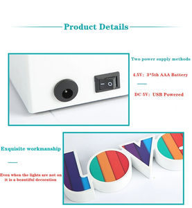 Lampes LED néon en forme de cœur pour la Saint-Valentin, décoration, enseigne lumineuse LED, lampe de table, lanternes, veilleuse pour fête, chambre à coucher - Product Image 5