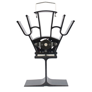Ventilateur de <span class=keywords><strong>poêle</strong></span> en alliage d'aluminium écologique en gros d'usine pour accessoires de cheminée Design moderne non électrique - Product Image 4