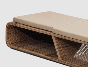 Hiện đại khách sạn 5 sao ngoài trời gấp Sun Lounger phòng chờ Ghế mây <span class=keywords><strong>PVC</strong></span> Chaise phòng chờ cho Patio hoặc hồ bơi - Product Image 4