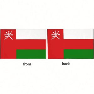 Manufacturer Direct Oman Omani <b>Flag</b> 12"x18" Car Window Clip with PVC Flexible Stick Pole for Country Decoration - Product Image 3
