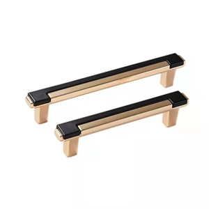 Mới đến nổi tiếng Trắng chrome đen kết hợp màu sắc Đôi Tùy Chỉnh đồ nội thất nhà bếp tủ quần áo núm Dia đúc xử lý - Product Image 6