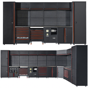 Armoire d'atelier Rockshell, capacité de charge 500 kg, poste de travail modulaire pour garage, établi pour atelier de réparation automobile - Product Image 1