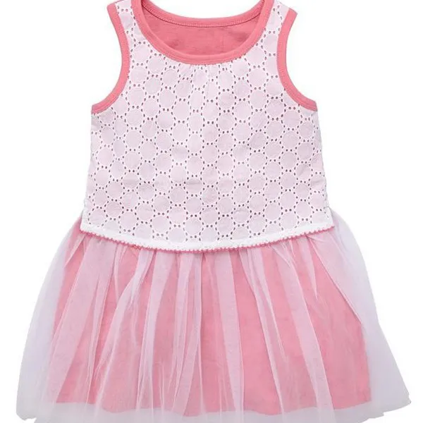 Fábrica de roupas personalizadas na china lisa laço rede branca e rosa design para bebê menina