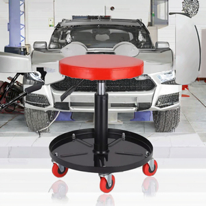 Silla <span class=keywords><strong>de</strong></span> taller ajustable <span class=keywords><strong>de</strong></span> 5 ruedas para reparación <span class=keywords><strong>de</strong></span> automóviles, asiento redondo rodante con herramienta para vehículos, herramientas <span class=keywords><strong>de</strong></span> reparación <span class=keywords><strong>de</strong></span> automóviles - Product Image 3